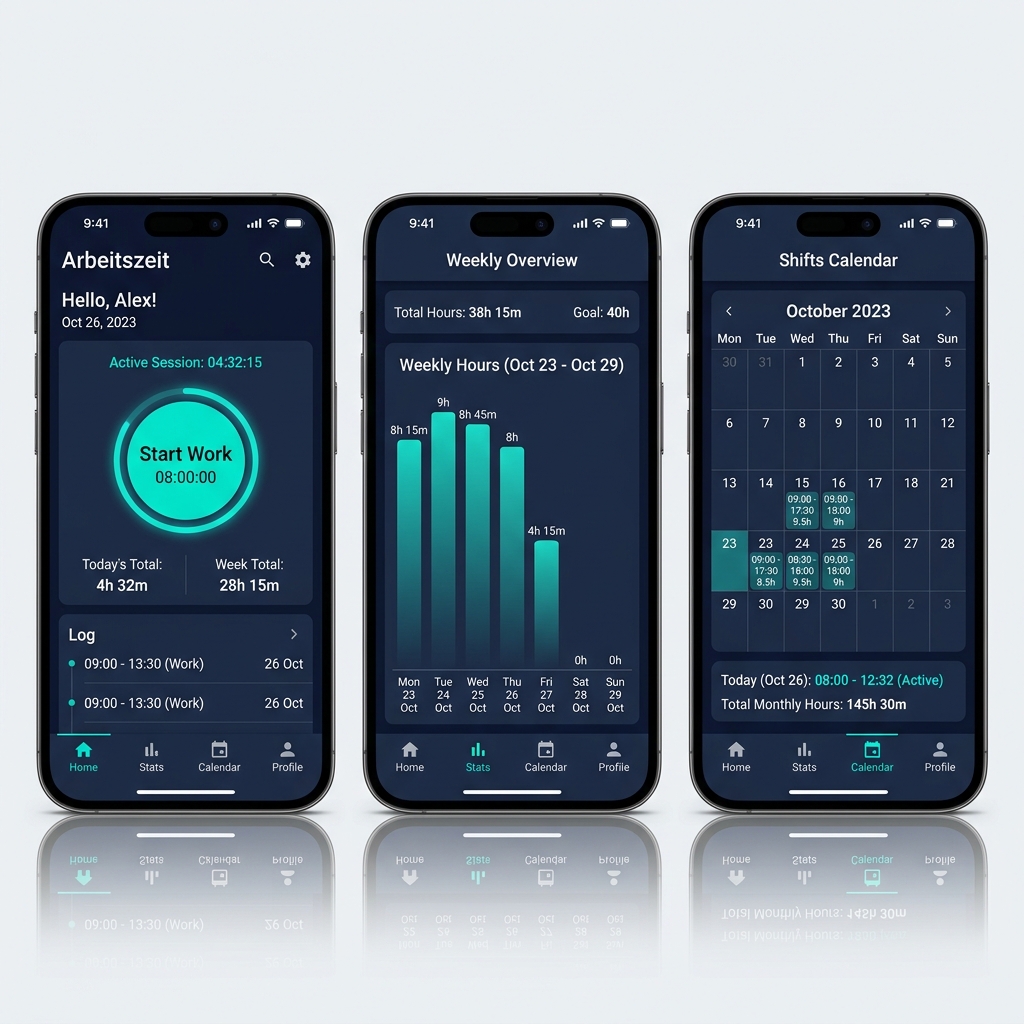 Arbeitszeit Phone Combined
